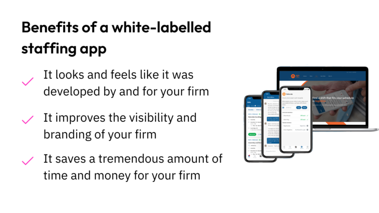 the benefits of white-labelled apps for staffing agencies