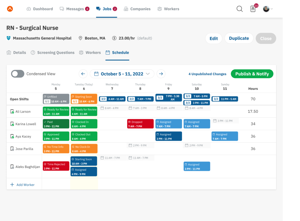 activatestaff healthcare scheduling software mobile app and scheduling portal
